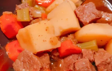 Classic Comfort Food: Pressure Cooker Beef Stew