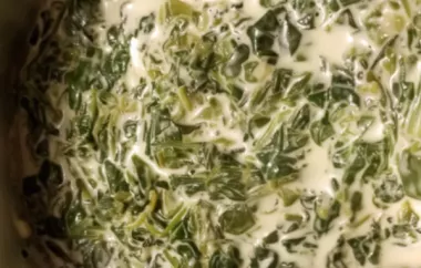Classic Creamed Spinach Recipe