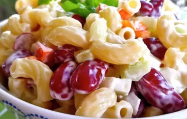 Classic Elbow Macaroni and Kidney Bean Salad