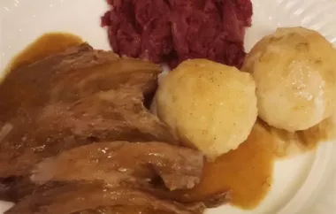Classic German Pot Roast: Sauerbraten