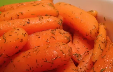 Classic glazed carrots with a touch of dill