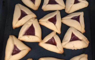 Classic Hamantaschen Recipe - Sweet and Delicious filled Cookies