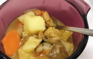Classic Irish Beef Stew made in an Instant Pot