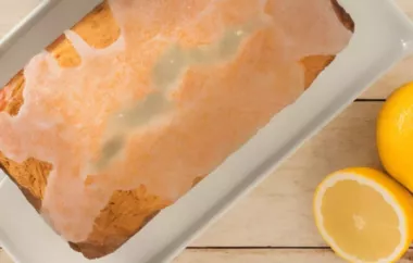 Classic Lemon Pound Cake with a Tangy Lemon Glaze