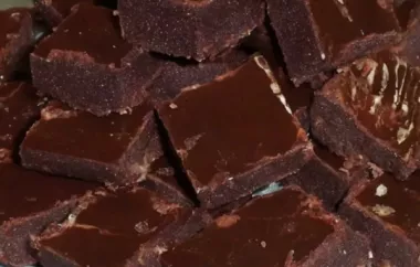 Classic Old-Fashioned Chocolate Fudge Recipe