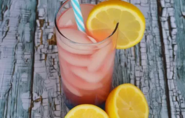 Classic Old-Fashioned Pink Lemonade Recipe