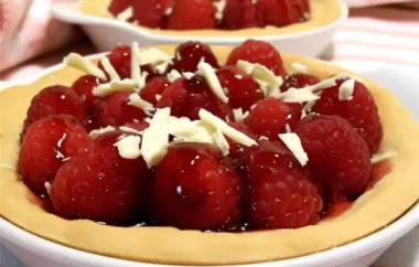 Classic Raspberry Tart with a Buttery Crust
