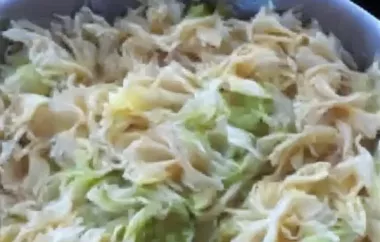Classic Slovak Dumplings with Cabbage and Bacon