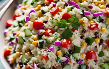 Colorful and Delicious Confetti Rice Salad Recipe