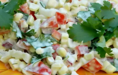 Colorful and Refreshing Confetti Corn Salad Recipe