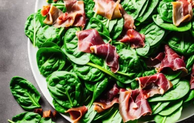 Colorful Spinach and Prosciutto Side - A Delicious and Healthy Side Dish