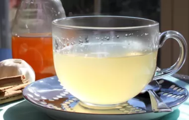 Comforting and soothing home remedy tea for cold relief