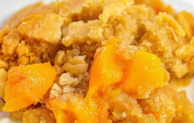 Cookie-Crusted Peach Cobbler