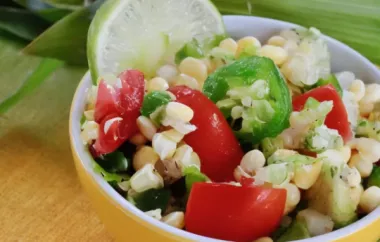 Corn Salad with Lime Vinaigrette