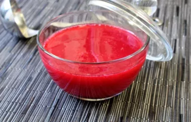 Cranberry-Raspberry Dessert Sauce