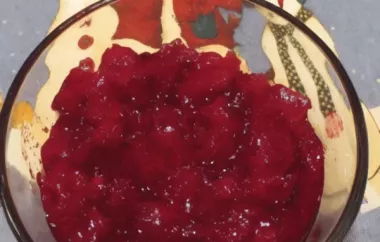 Cranberry Sauce with Apple