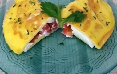 Cream Cheese and Tomato Omelet with Chives