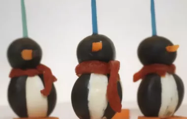 Cream Cheese Penguins - Fun and Tasty Appetizers