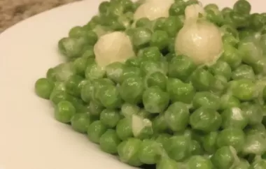 Creamed Onions and Peas Recipe