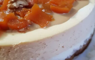 Creamy and decadent pumpkin tahini cheesecake
