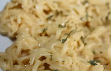 Creamy and delicious Cheesy Ramen Noodles