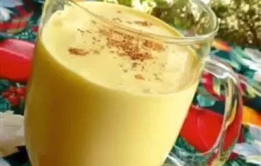 Creamy and delicious eggless nog to enjoy during the holiday season