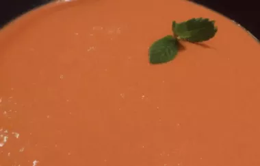 Creamy and Delicious Feta Cheese and Roasted Red Pepper Soup