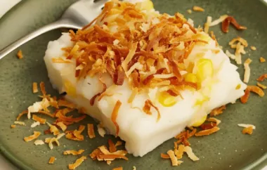 Creamy and delicious Maja Blanca Coconut Pudding