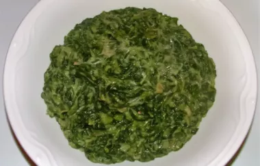 Creamy and delicious spinach casserole recipe from a restaurant