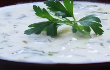 Creamy and Delicious Zucchini Soup with a Twist of Fresh Herbs