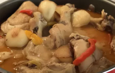 Creamy and flavorful Filipino chicken stew with coconut milk