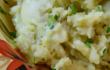 Creamy and flavorful mashed potatoes with a hint of sweetness from roasted shallots.