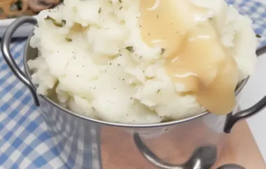 Creamy and flavorful mashed potatoes with a touch of herb-infused butter