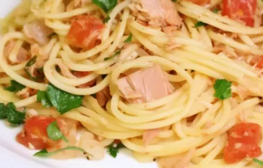 Creamy and flavorful pasta with a delicious tuna sauce