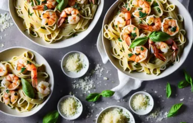 Creamy and Flavorful Pasta with Garlic Shrimp