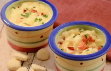 Creamy and Flavorful Potato Cheese Soup with Velveeta