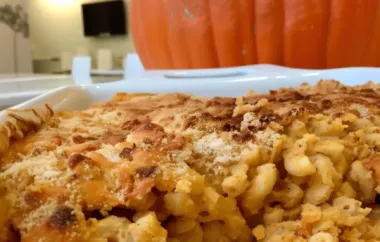 Creamy and flavorful Pumpkin Macaroni and Cheese recipe