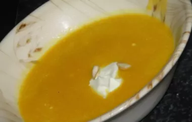 Creamy and flavorful pumpkin soup that is quick and easy to make
