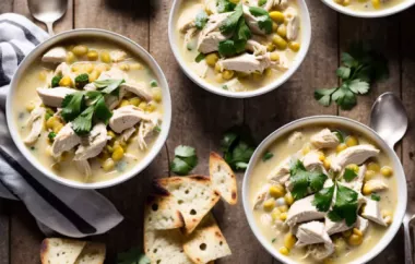 Creamy and flavorful white chicken chili served with rice