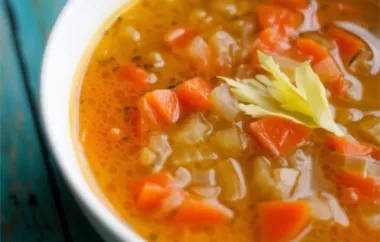 Creamy and Healthy Celery and Carrot Soup Recipe