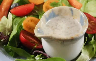 Creamy and Healthy Greek Yogurt Ranch Salad Dressing Recipe