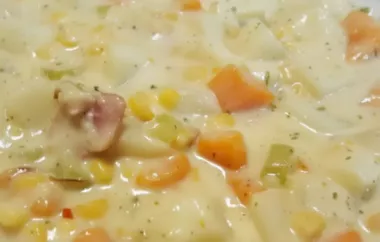 Creamy and hearty Canadian-style corn chowder that will warm you up on a cold day.