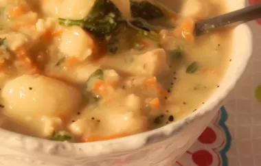 Creamy and hearty Chicken Gnocchi Soup