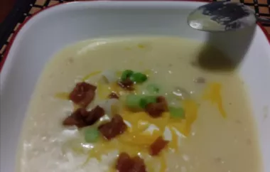 Creamy and hearty fully loaded baked potato soup