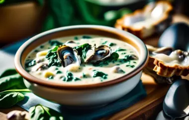 Creamy and hearty Oyster and Spinach Chowder recipe