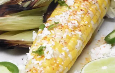 Creamy and indulgent corn on the cob with a cheesy twist