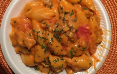 Creamy and satisfying cheesy sausage pasta recipe for a flavorful family dinner