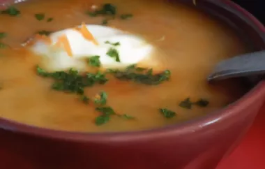 Creamy and Spicy Carrot Soup
