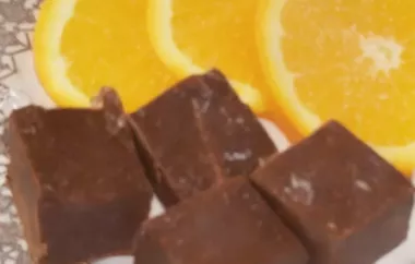 Creamy and Sweet Orange Flavored Fudge Recipe