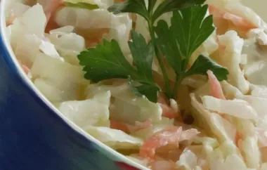Creamy and Tangy Bleu Cheese Coleslaw Recipe